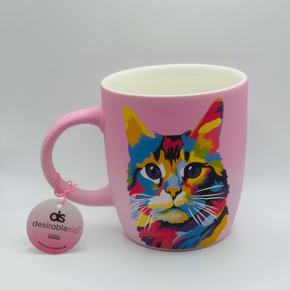 Pink Cat Mug
